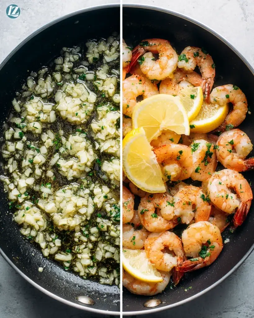 Healthy Shrimp Scampi Recipe That’s Fast, Fresh, and Flavorful 3 Healthy shrimp scampi step by step cooking process