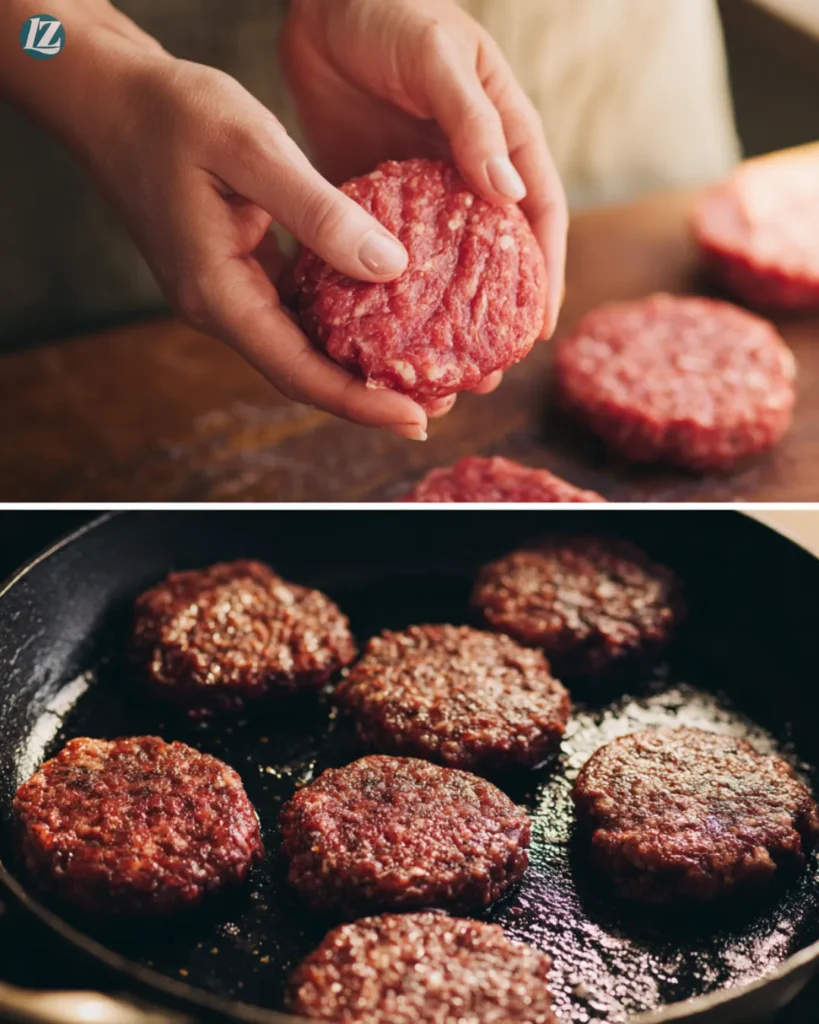 Homemade Hamburger Patties Recipe That’s Juicy Every Time 2 Homemade hamburger patties step by step cooking