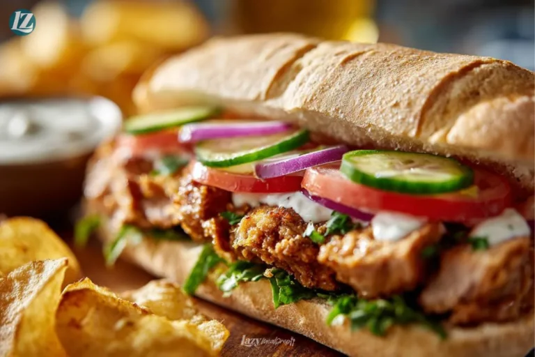 Finished Leftover Pork Tenderloin Sandwich on plate