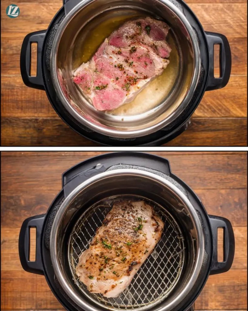 Instant Pot Pork Tenderloin Recipe for Easy Juicy Flavor 3 Step-by-step Instant Pot Pork Tenderloin cooking collage