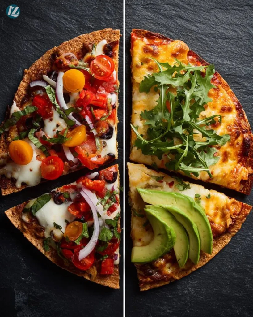 Quick Tortilla Pizza Recipe for Fast & Flavorful Weeknight Dinners 3 Step-by-step Quick Tortilla Pizza collage