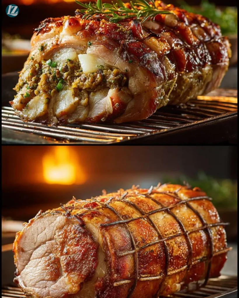 Step-by-step Stuffed Pork Tenderloin Recipe cooking collage