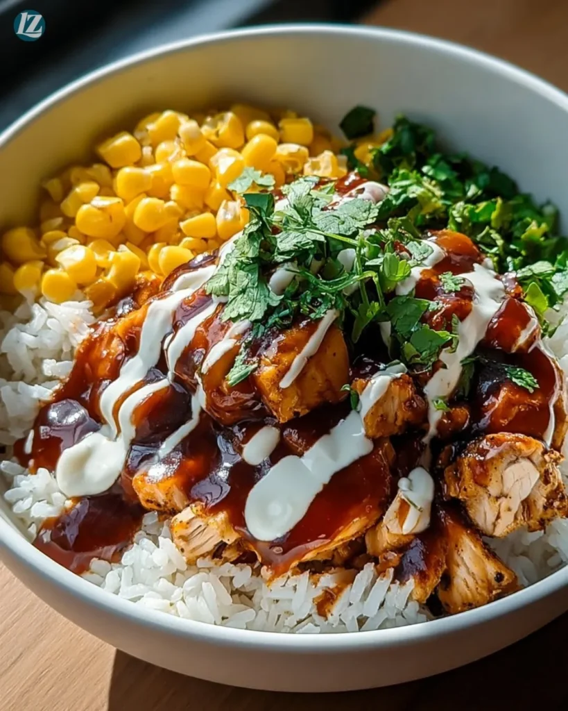 High Protein BBQ Ranch Chicken Bowl: Quick & Easy Dinner