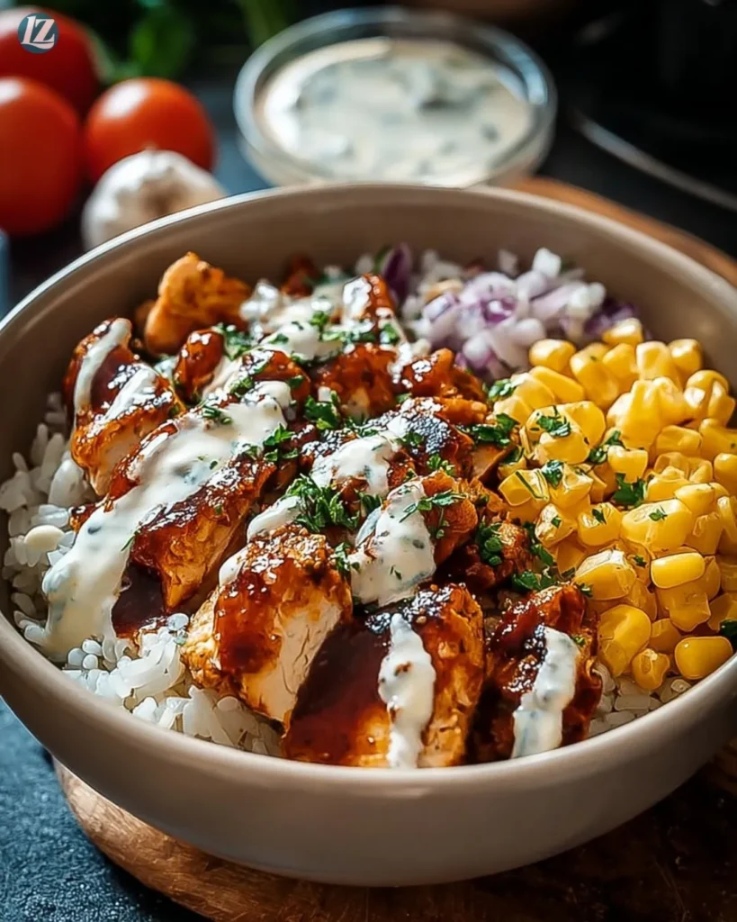 High Protein BBQ Ranch Chicken Bowl
