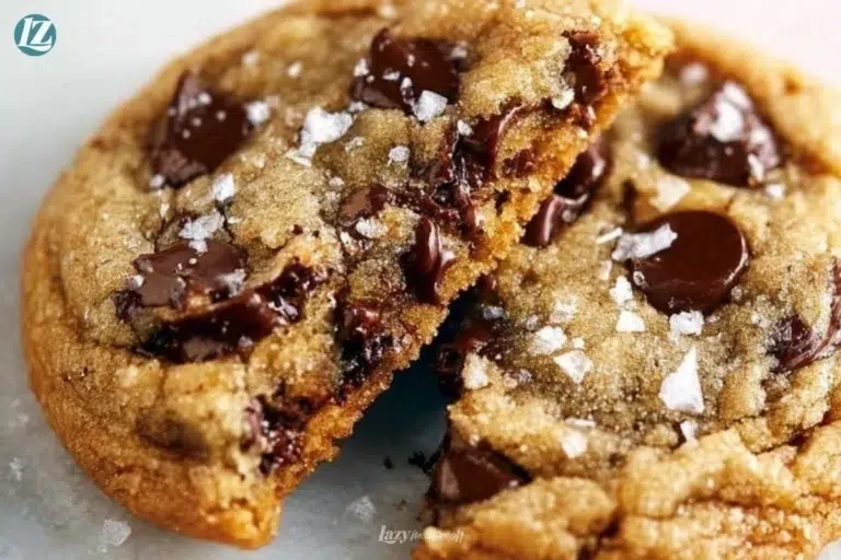 Brown Butter Chocolate Chip Cookies with melted chocolate and a golden-brown finish