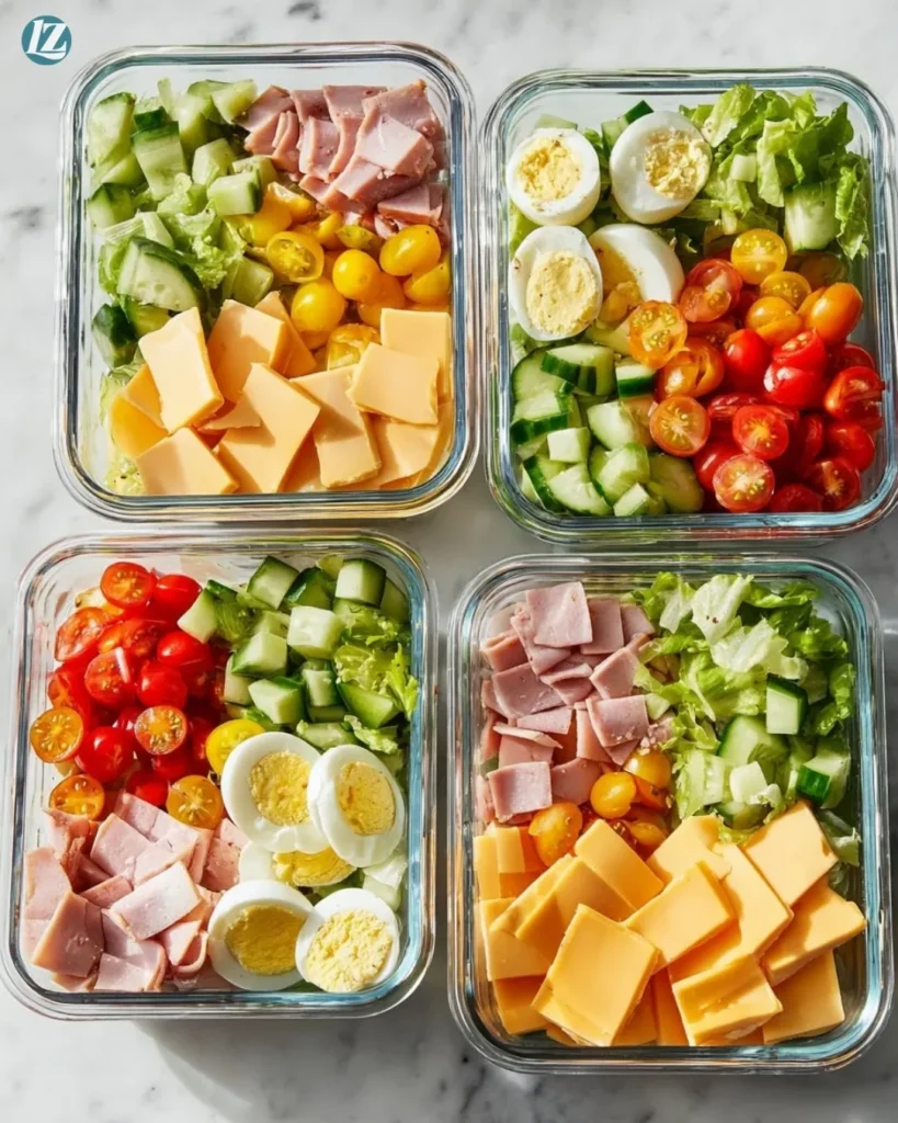 Easy Chef Salad Meal Prep Ready in Just 10 Minutes 2 Easy Chef Salad Meal Prep Ready in Just 10 Minutes