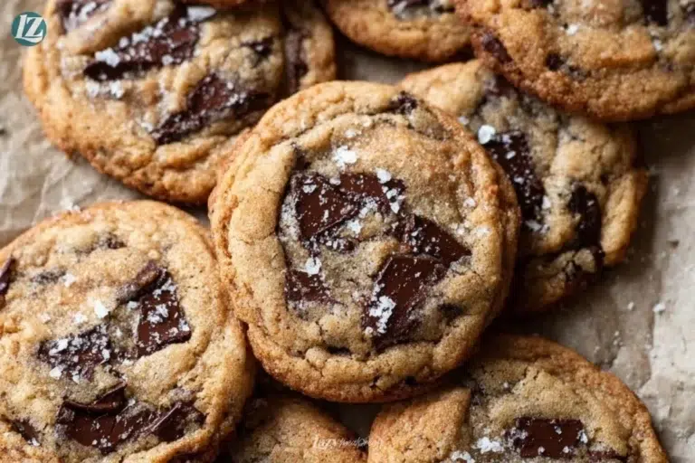 Chewy vegan chocolate chip cookies fresh from the oven