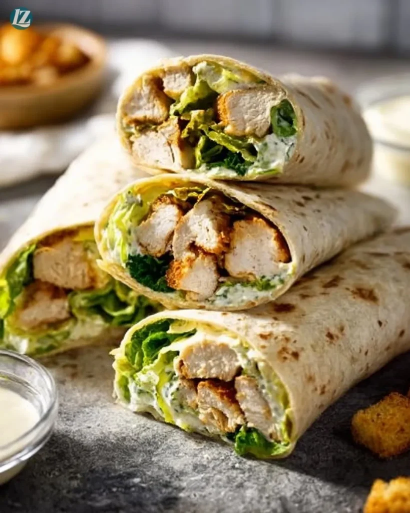 Chicken Caesar Wrap: Quick 10-Minute Dinner Fix 2 10-Minute Chicken Caesar Wrap – Easy, Flavorful & Loved