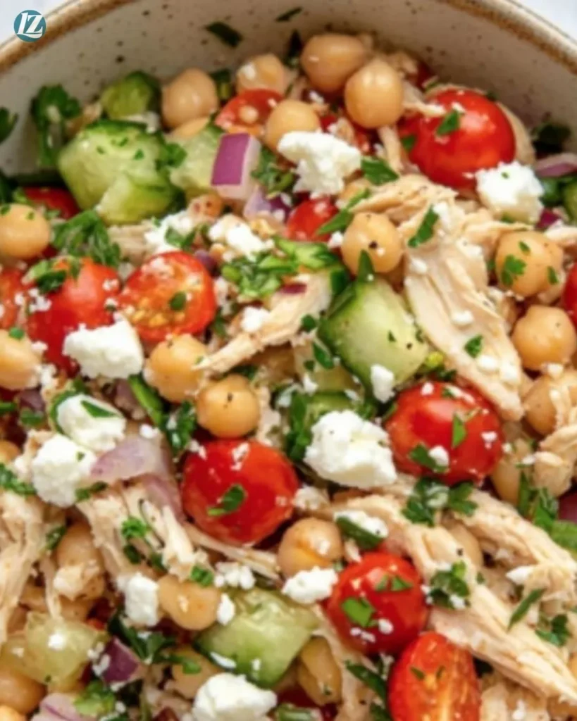 Quick Chicken & Chickpea Salad Ready in 10 Minutes 4 Quick Chicken & Chickpea Salad recipe