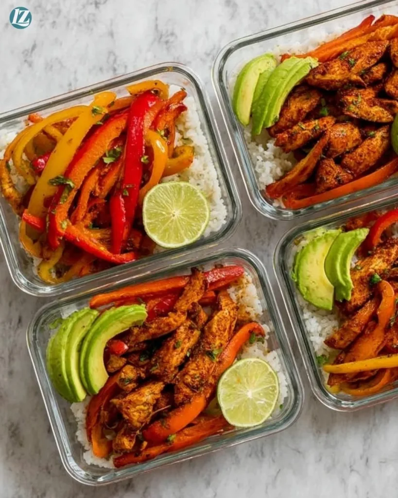 Chicken Fajita Meal Prep Bowls: Quick 10-Minute Dinner 2 Chicken Fajita Meal Prep Bowls: Quick 10-Minute Dinner