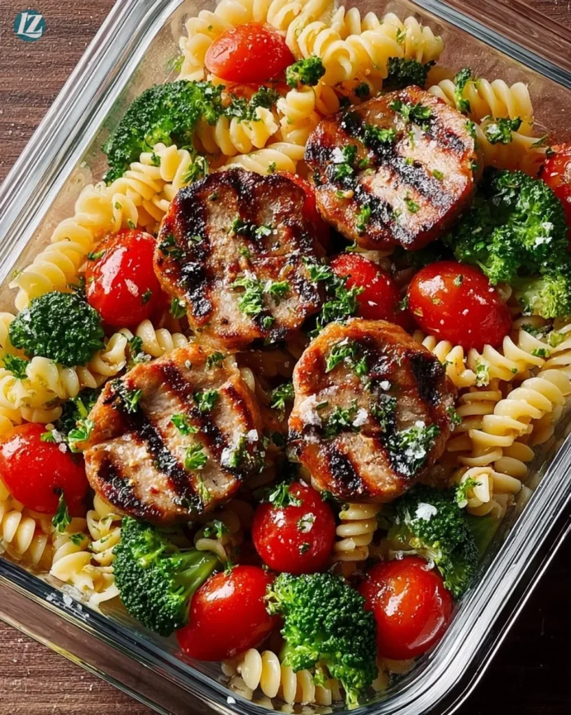 15-Minute Chicken Sausage Pasta Meal Prep Bowls 2 15-Minute Chicken Sausage Pasta Meal Prep Bowls