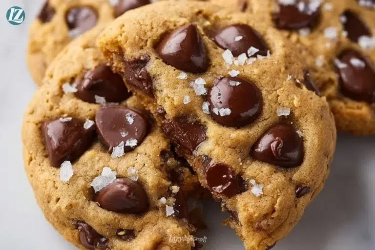 Delicious chickpea chocolate chip cookies on a baking tray