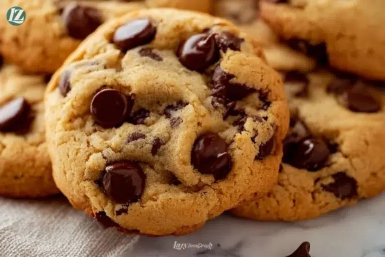 Gluten-free chocolate chip cookies on a baking tray
