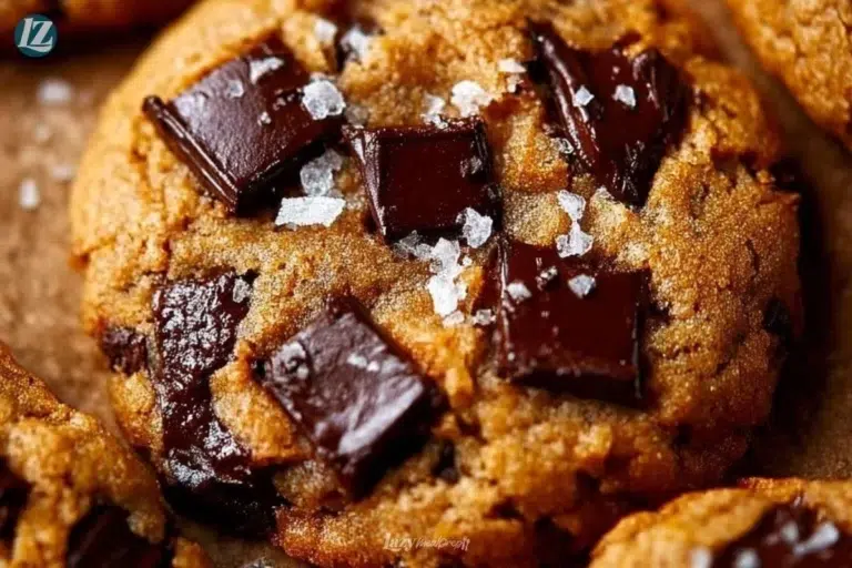 Golden pumpkin chocolate chip cookies baked and ready to enjoy