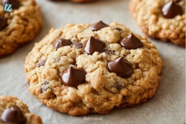 Delicious oatmeal chocolate chip cookies with a secret ingredient
