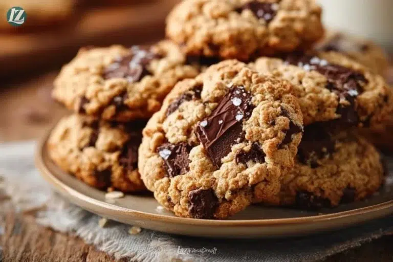 Delicious oatmeal chocolate chip cookies baked to perfection