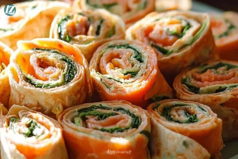 Delicious Turkey Cheddar Lunch Roll-Ups recipe on a plate