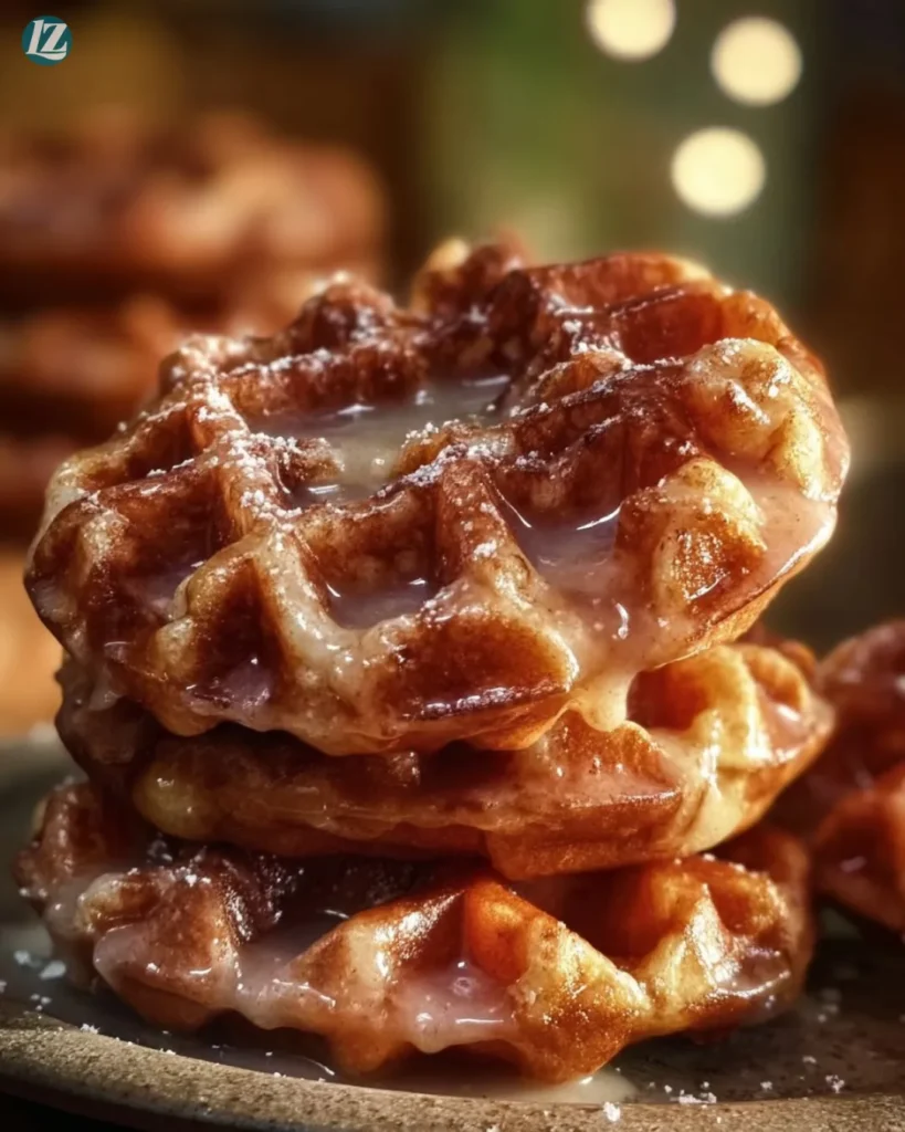 easy Apple Fritter Waffle Donuts recipe
