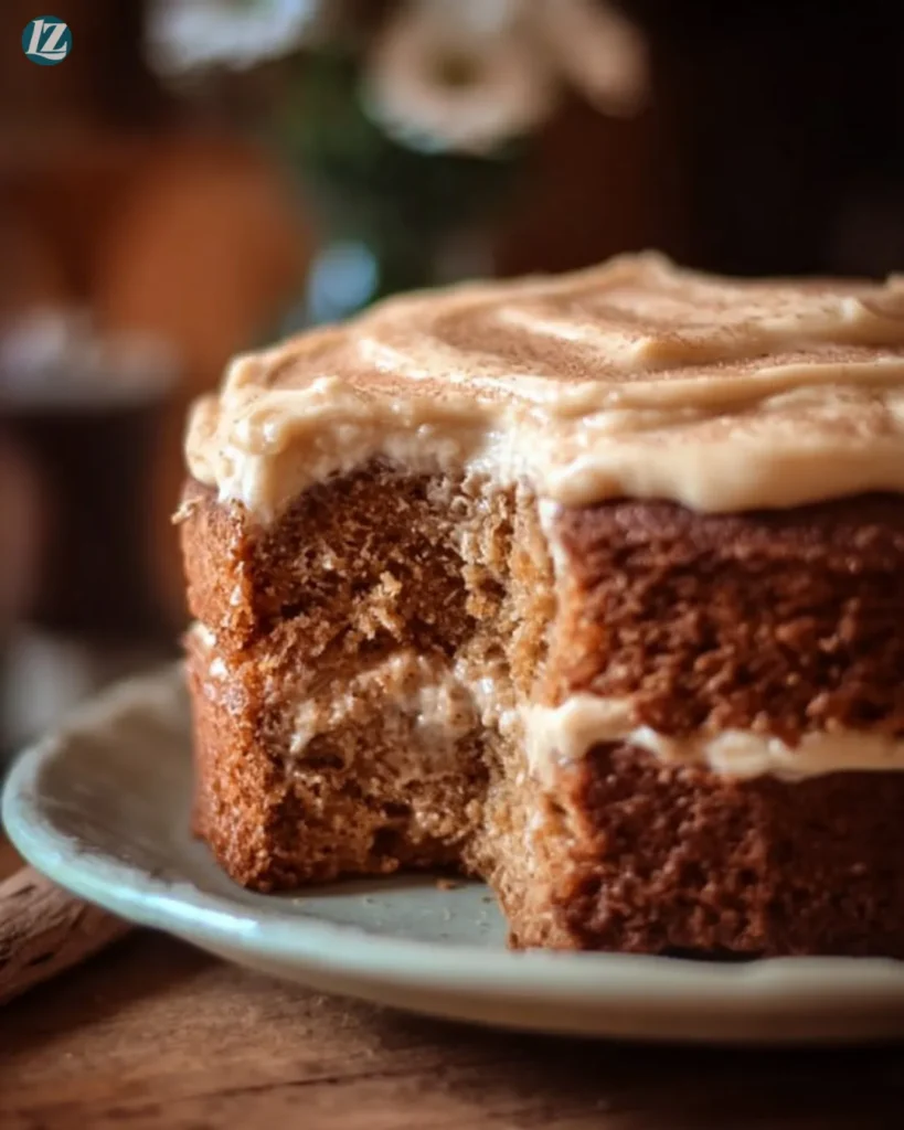 Applesauce Cake with Cinnamon Cream Cheese Frosting