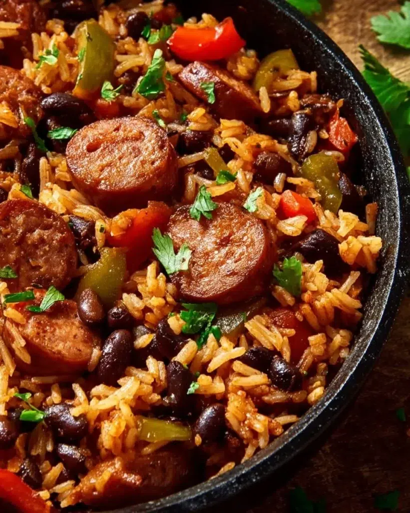 Black Beans and Rice with Sausage