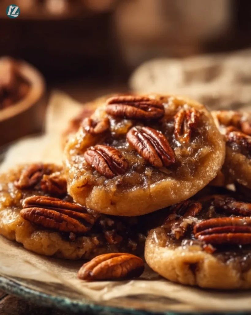 Easy Chewy Pecan Pie Cookies with Gooey Caramel Filling
