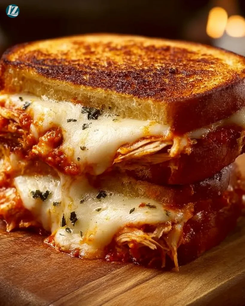easy Lazy Chicken Parmesan Grilled Cheese