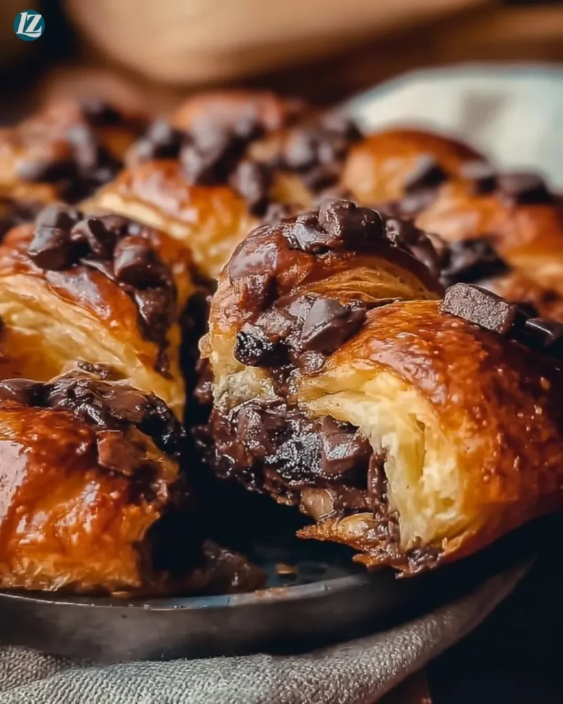 easy chocolate croissant