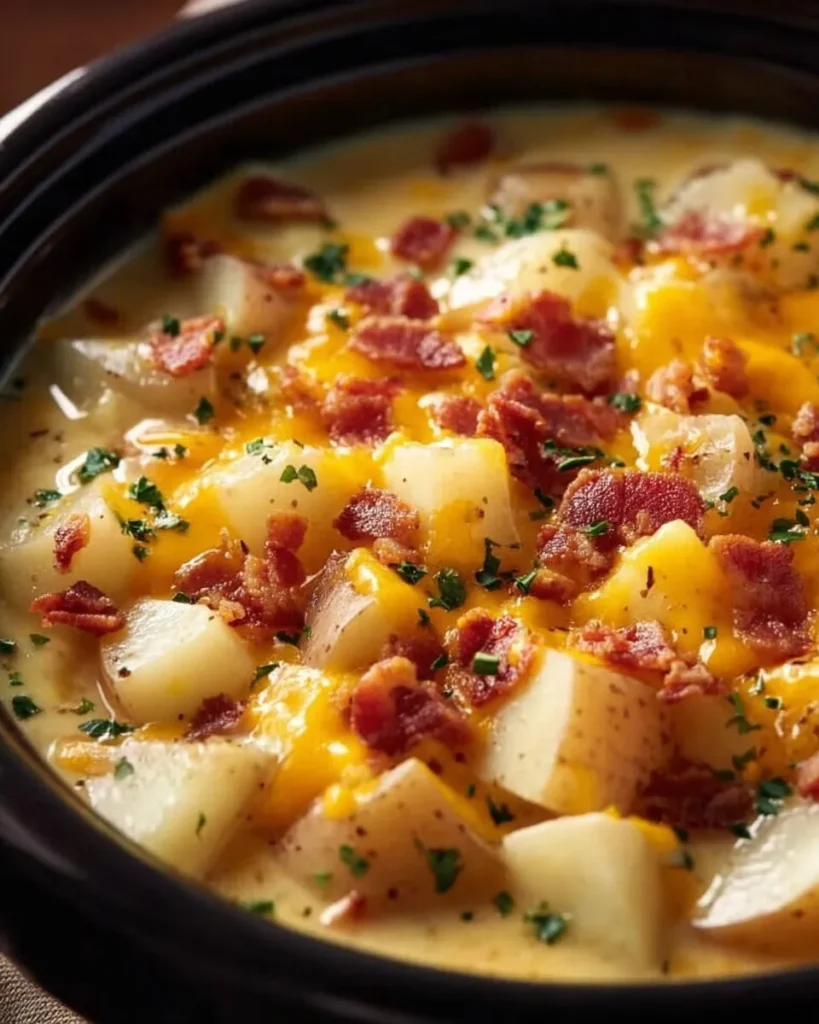 easy Crock Pot Crack Potato Soup
