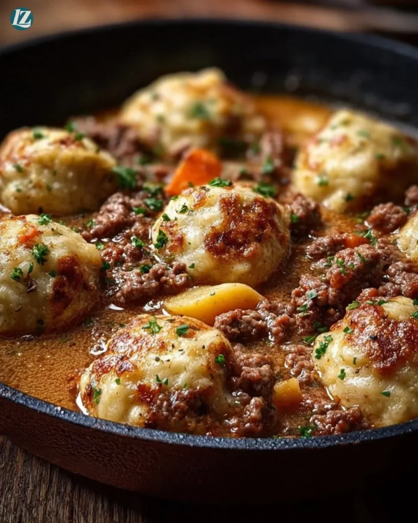 ground beef and dumplings