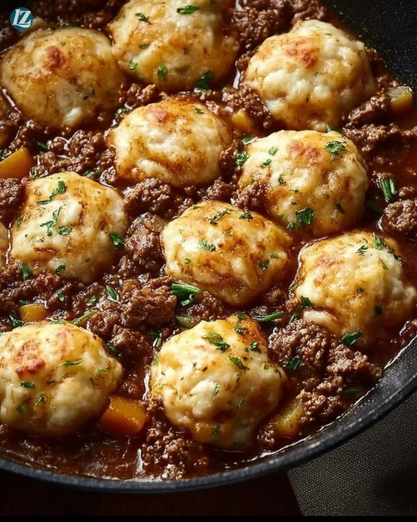 ground beef and dumplings