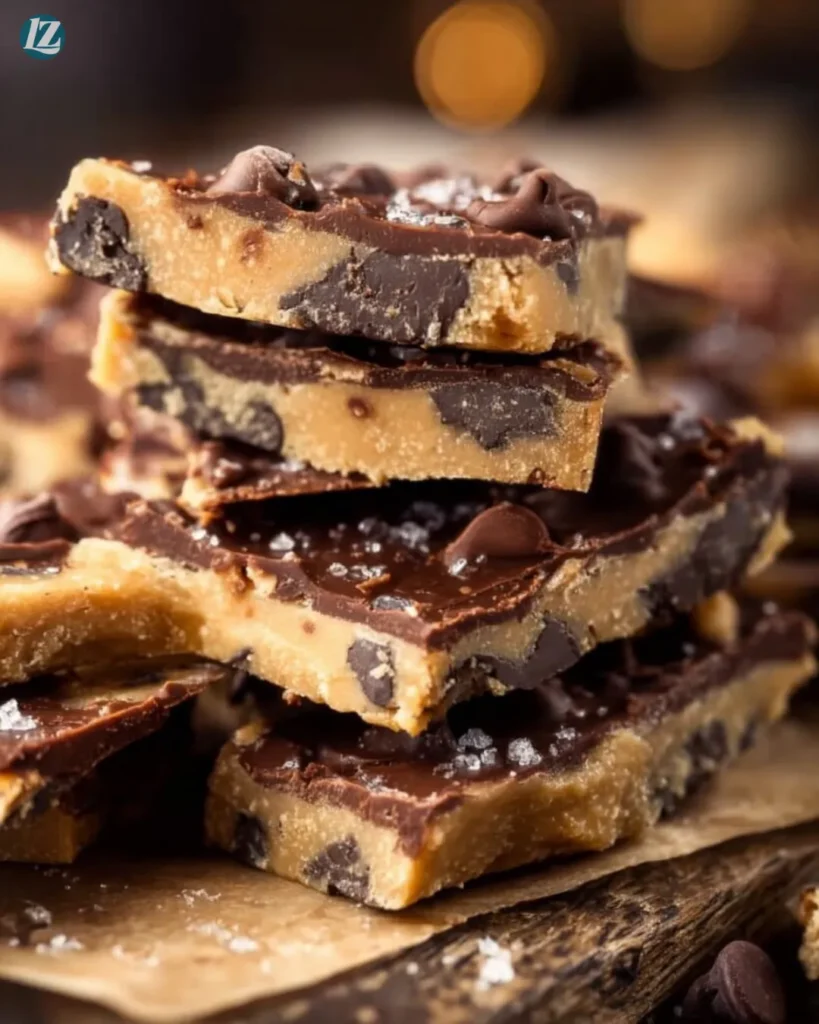 Healthy Cookie Dough Bark bars