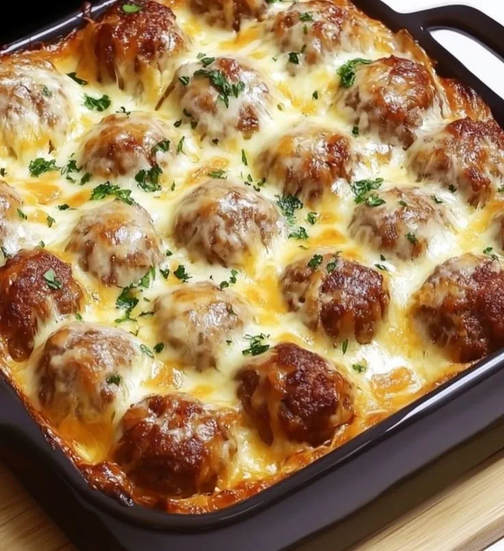 Dump-and-Bake Meatball Casserole
