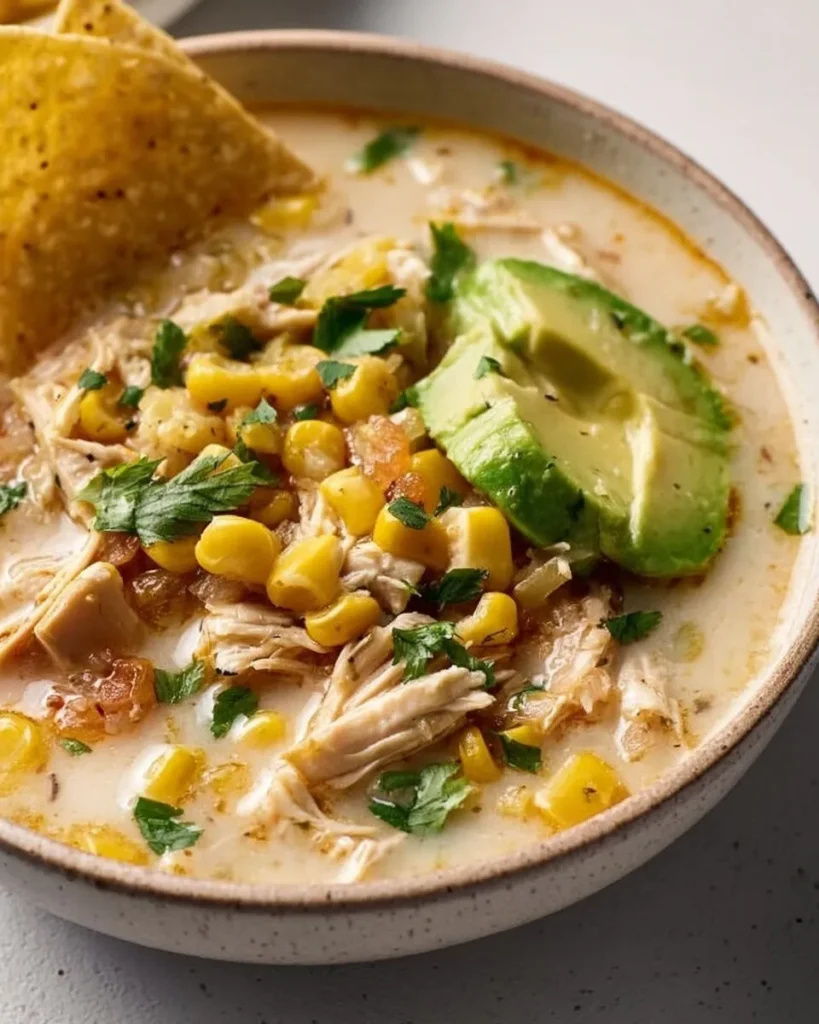 easy Mexican Street Corn White Chicken Chili