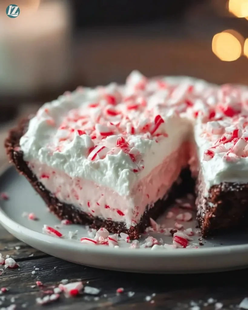 Quick Christmas Peppermint Pie
