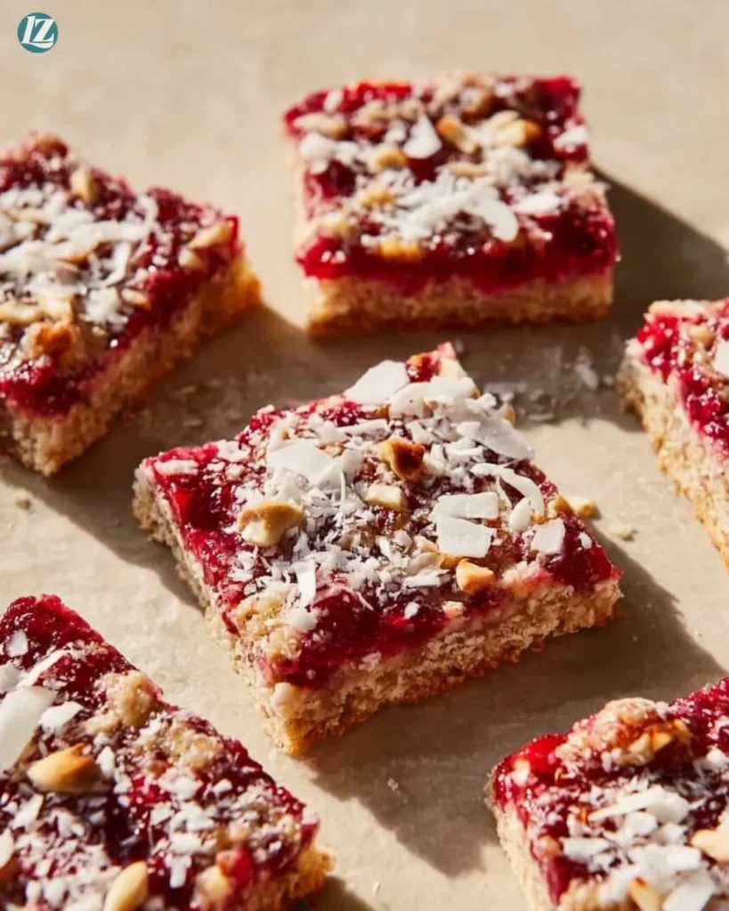 easy Raspberry Coconut Magic Bars