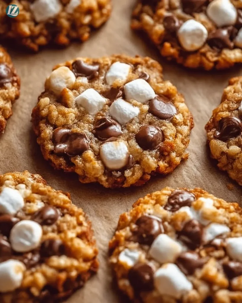Crunchy Chocolate Chip Rice Krispie Cookies