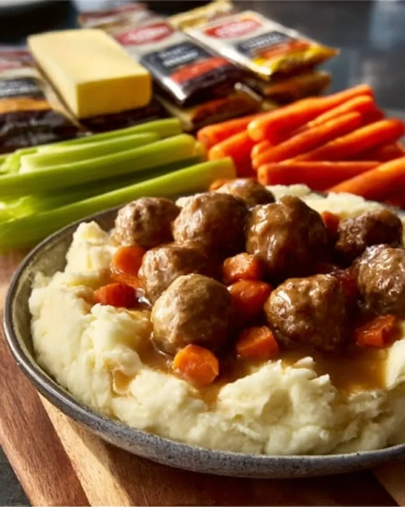 easy Crockpot Pot Roast with Meatballs
