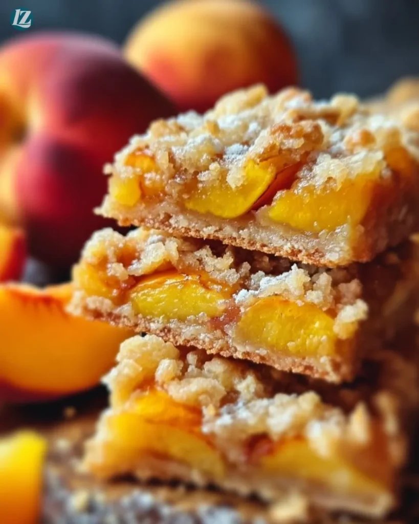 easy Heavenly Summer Peach Bars