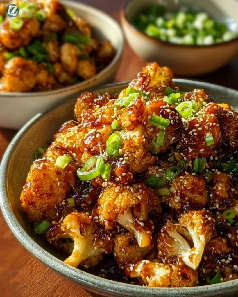 Sweet and Spicy Baked Cauliflower