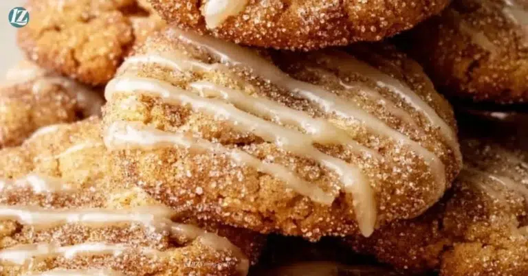Delicious homemade Apple Cider Cookies on a wooden table