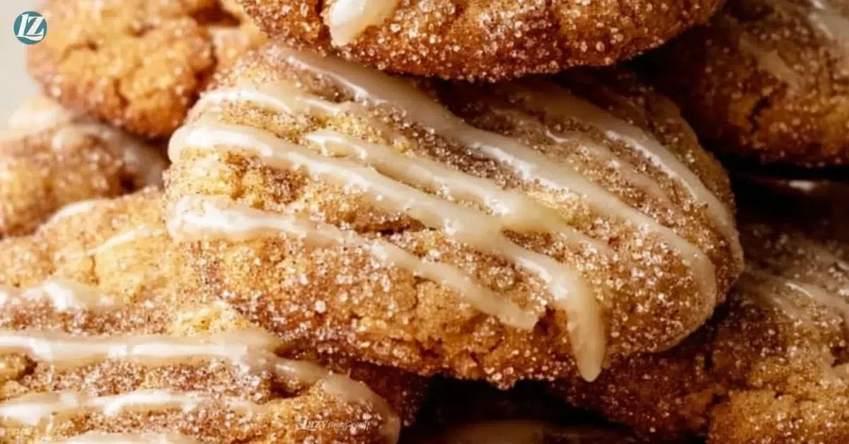 Delicious homemade Apple Cider Cookies on a wooden table
