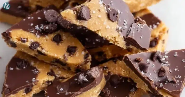 Healthy Cookie Dough Bark made with nutritious ingredients