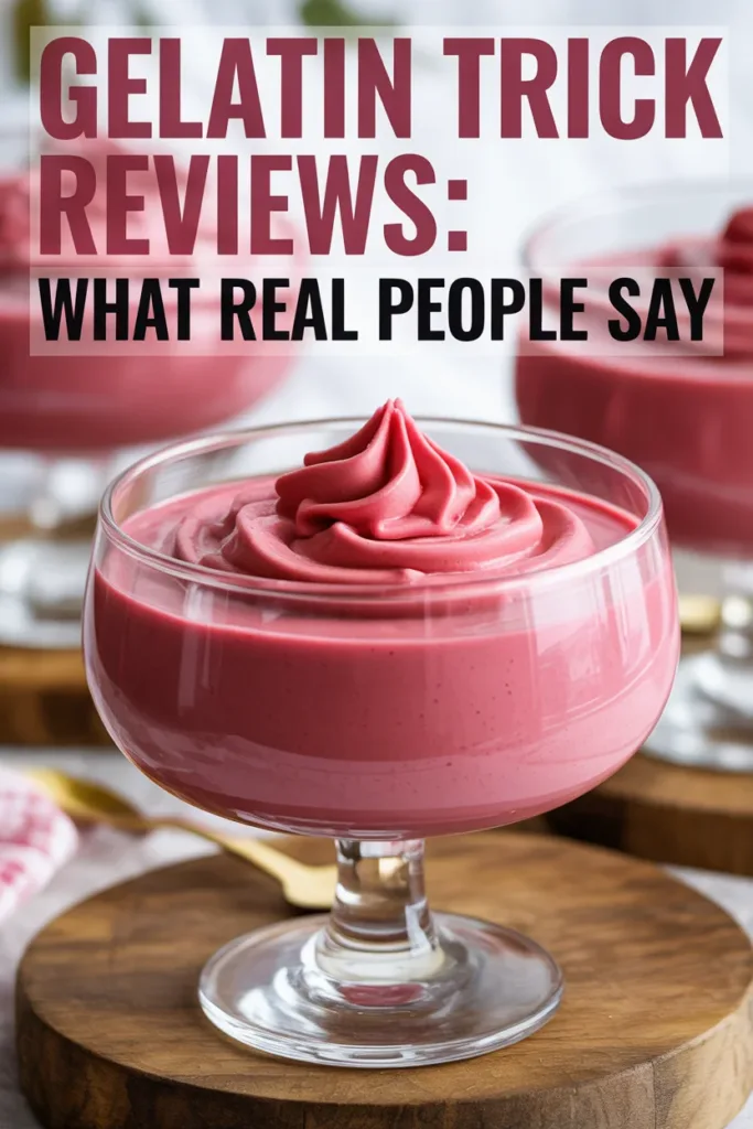 Gelatin Trick Reviews: What Real People Say glass of pink gelatin