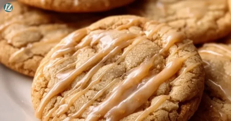 Freshly baked Maple Brown Sugar Cookies stacked on a plate