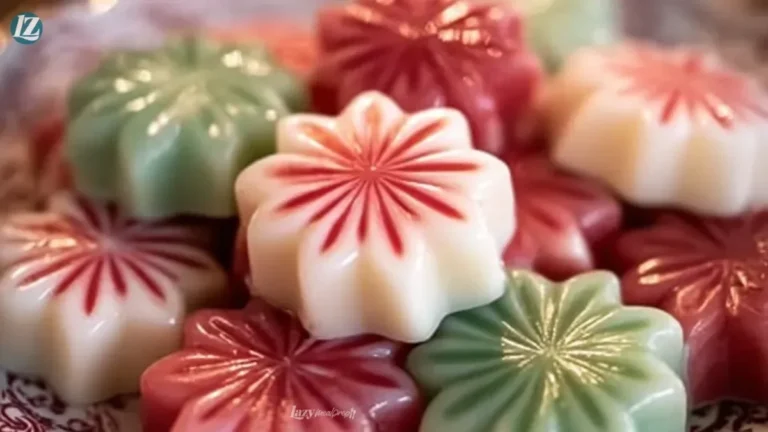 Soft Christmas peppermints made with old-fashioned butter mint recipe.