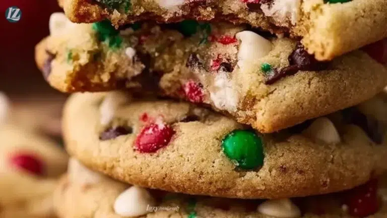 Plate of Winter Wonderland Chocolate Chip Cookies with festive decorations