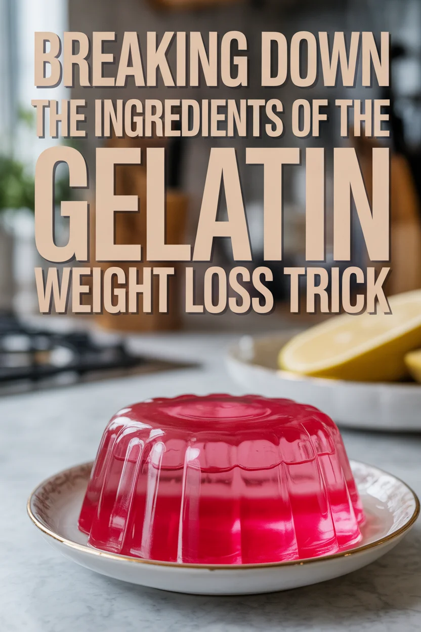 gelatin weight loss trick ingredients
