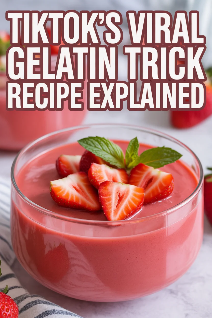 gelatin trick recipe weight loss tiktok