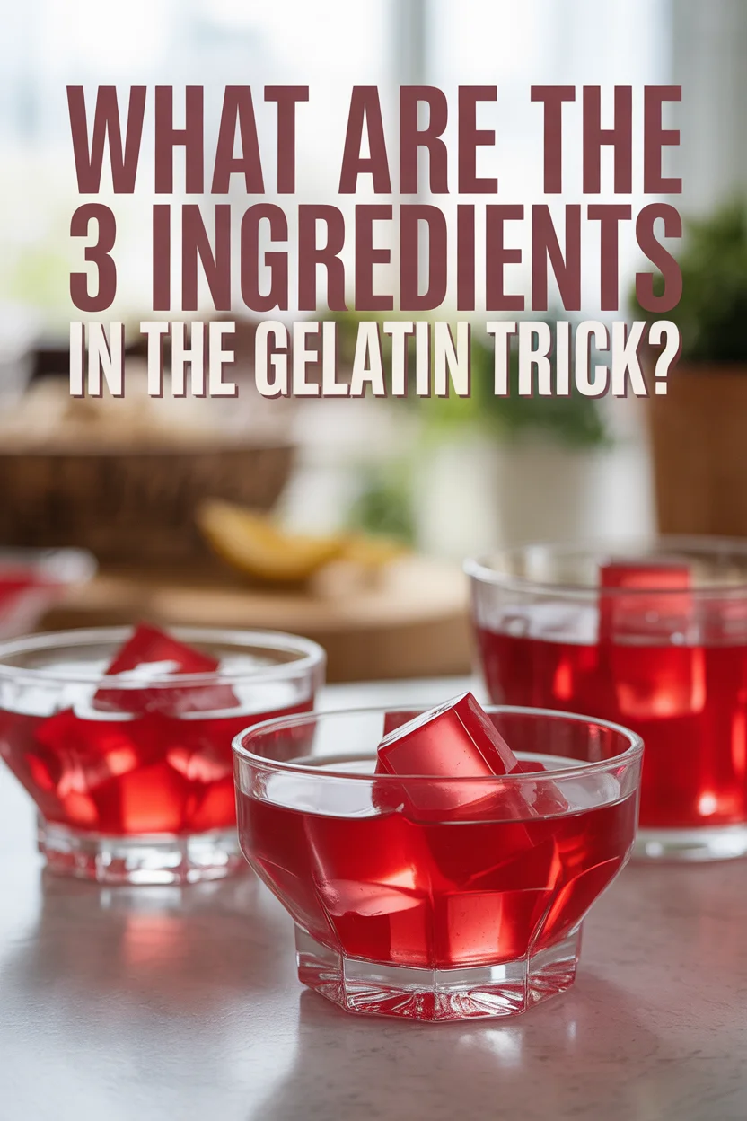 what are the 3 ingredients in the gelatin trick
