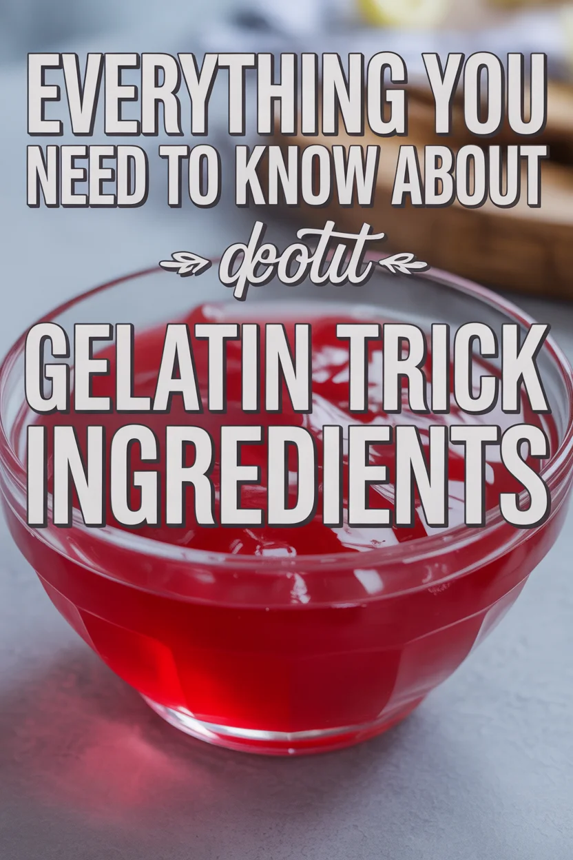 gelatin trick ingredients